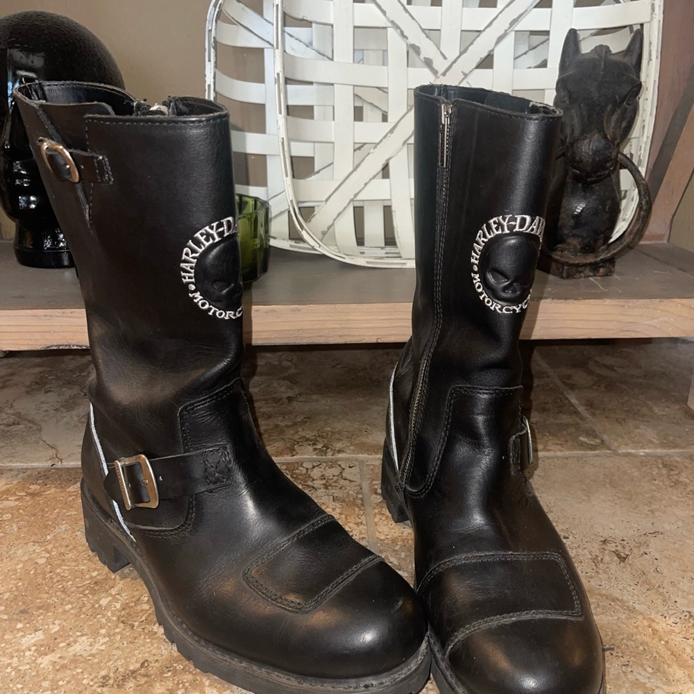 Harley-Davidson Black Leather Men's Boots